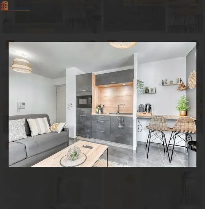 Studio meublé 30m² Villeurbanne 69100 - Haut standing, lumineux - Photo 2