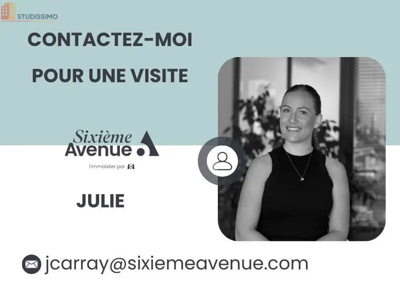 Studio 27m² Villeurbanne - Lumineux, proche commodités - Photo 1