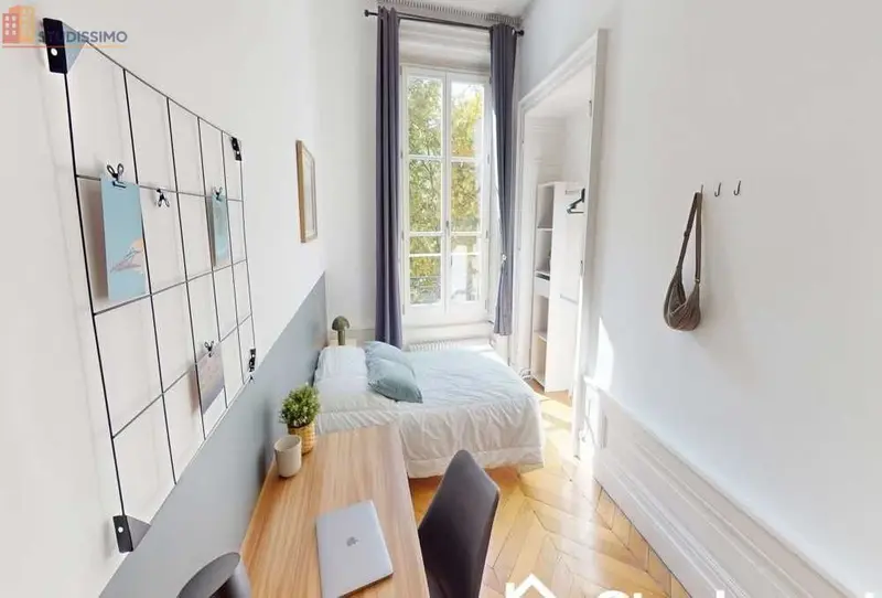 Studio meublé 12m² Lyon 1er - Calme, lumineux - Photo 2