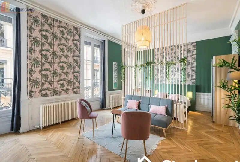 Studio meublé 38m² Lyon 2e - Lumineux, 3e étage - Photo 2