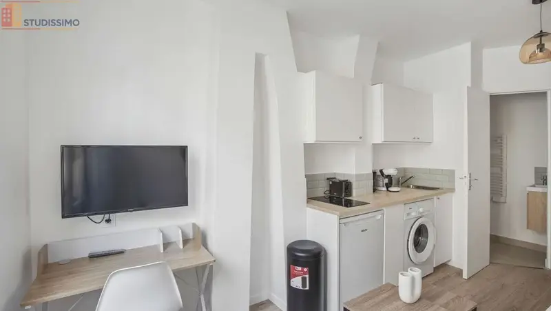 Studio meublé 13m² Paris 3e - Meublé, 3e étage - Photo 4
