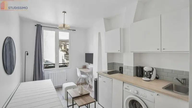 Studio meublé 13m² Paris 3e - Meublé, 3e étage - Photo 3