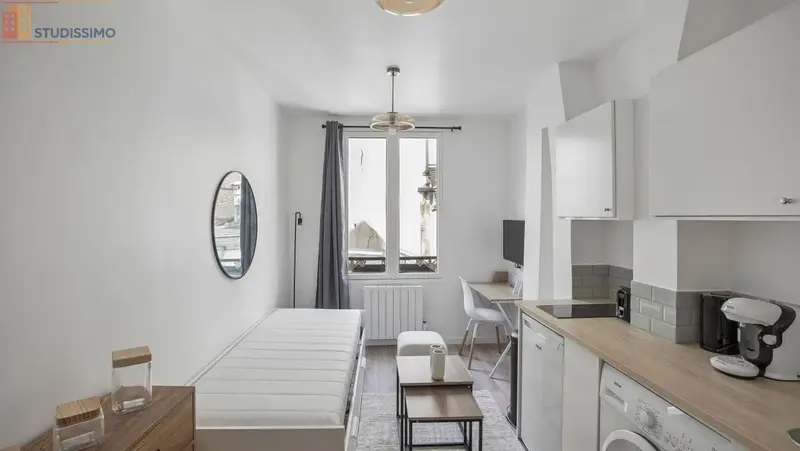 Studio meublé 13m² Paris 3e - Meublé, 3e étage - Photo 2