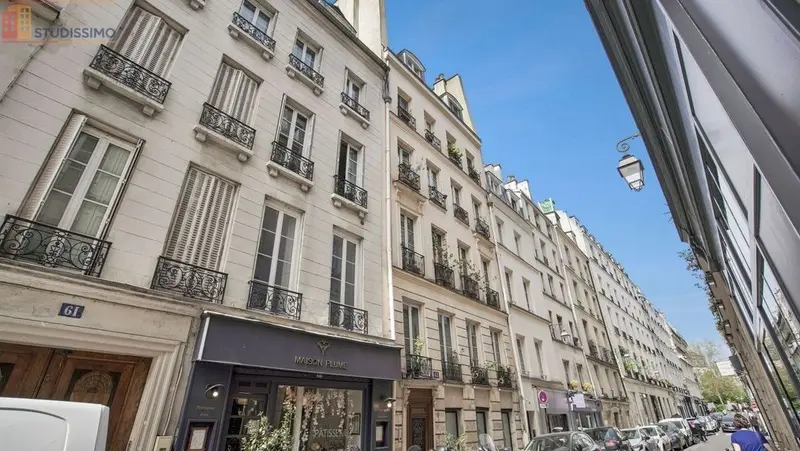Studio meublé 13m² Paris 3e - Meublé, 3e étage - Photo 1
