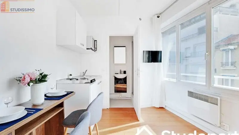 Studio meublé 13m² Paris 15e - Lumineux - Photo 2