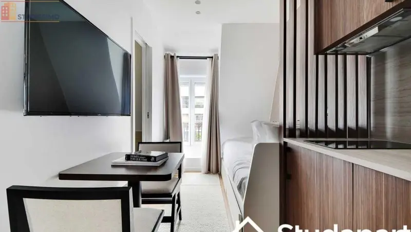 Studio meublé 11m² Paris 16e - Calme, 6e étage - Photo 6