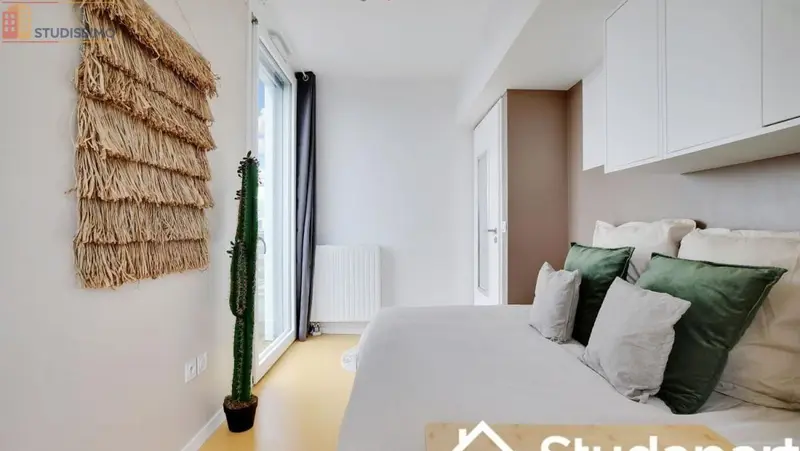 Studio meublé 9m² Paris 19e - Calme, lumineux - Photo 2