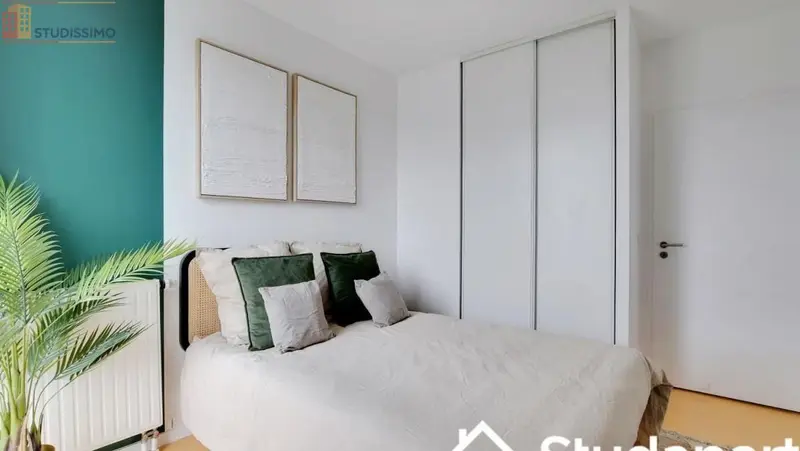 Studio meublé 9m² Paris 19e - Calme, lumineux - Photo 1