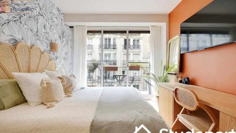 Studio meublé 12m² Paris 16e - Calme, lumineux - Photo 4
