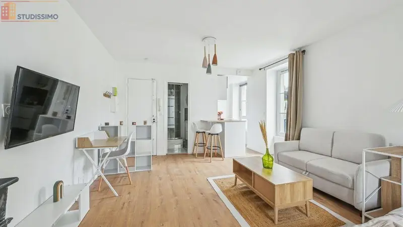Studio meublé 26m² Paris 18e - Meublé, 2e étage - Photo 5