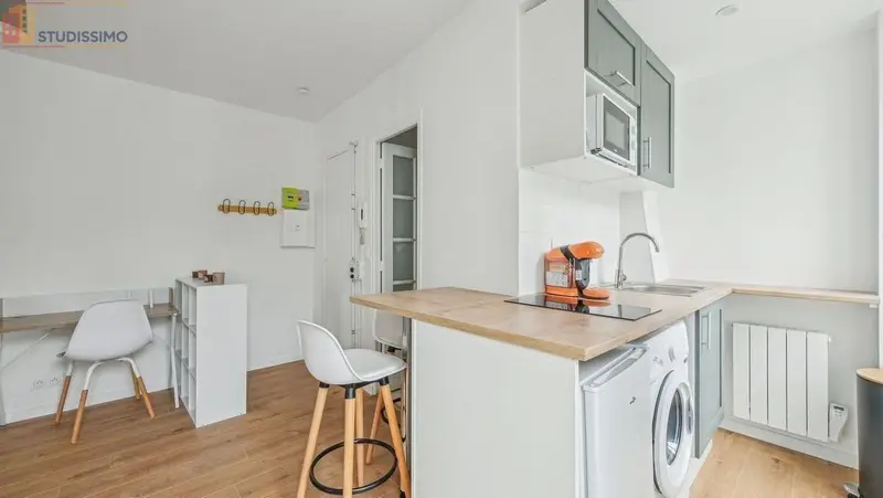Studio meublé 26m² Paris 18e - Meublé, 2e étage - Photo 4