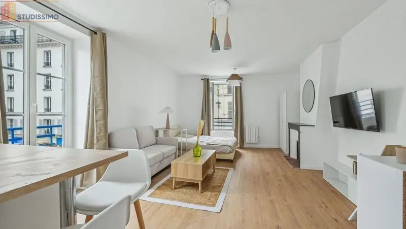 Studio meublé 26m² Paris 18e - Meublé, 2e étage - Photo 1