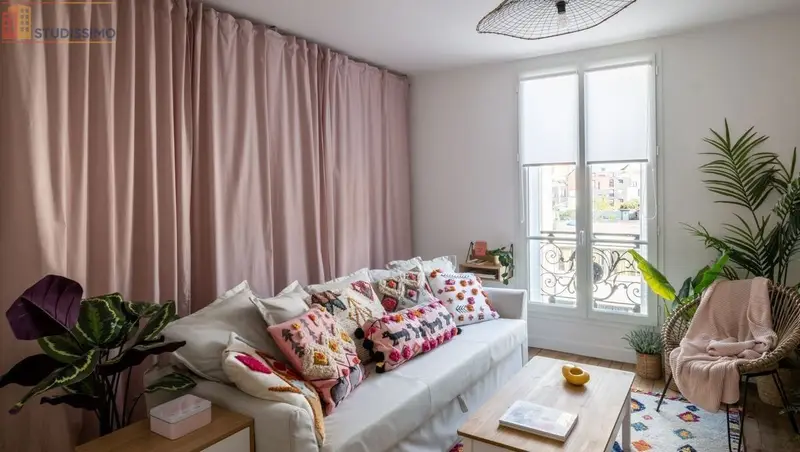 Studio meublé 28m² Paris 19e - Joli, décoré - Photo 5
