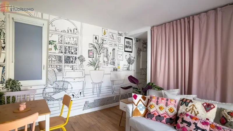 Studio meublé 28m² Paris 19e - Joli, décoré - Photo 4