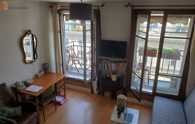 Studio meublé 33m² Paris 8e - Balcon, grand espace - Photo 1