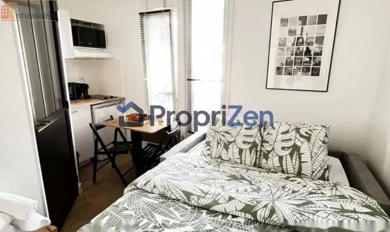 Studio meublé 12m² Paris 15e - Meublé, 5e étage - Photo 5