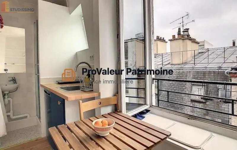 Studio meublé 15m² Paris 10e - Dernier étage, lumineux - Photo 7