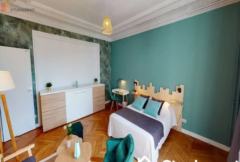 Studio meublé 22m² Paris 17e - Étage élevé, lumineux - Photo 6