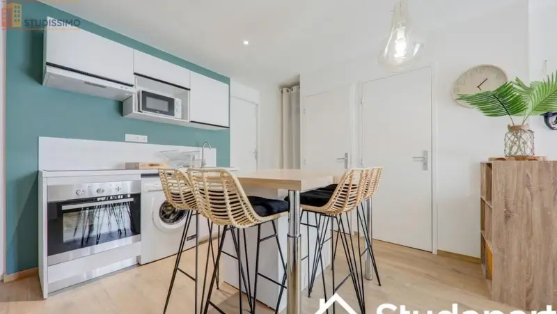 Studio meublé 11m² Villeurbanne - Meublé, DPE A - Photo 3