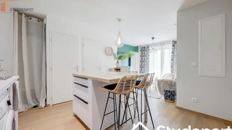 Studio meublé 11m² Villeurbanne - Meublé, DPE A - Photo 2