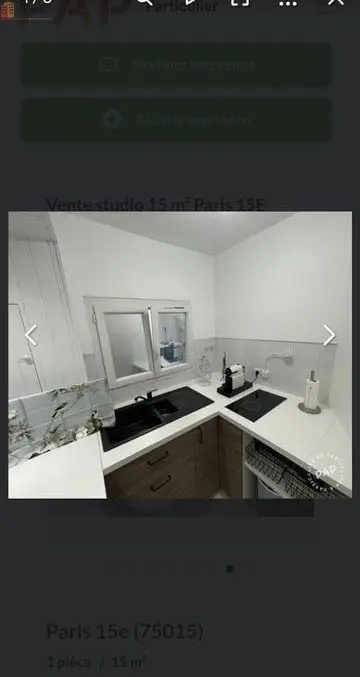 Studio meublé 15m² Paris 15e - Tout inclus, lumineux - Photo 2