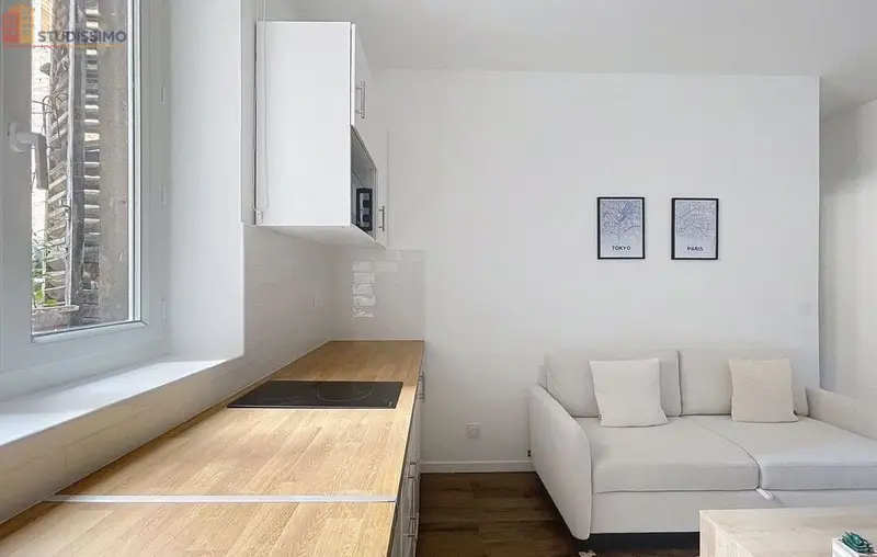 Studio meublé 32m² Paris 18e - Meublé, lumineux - Photo 11