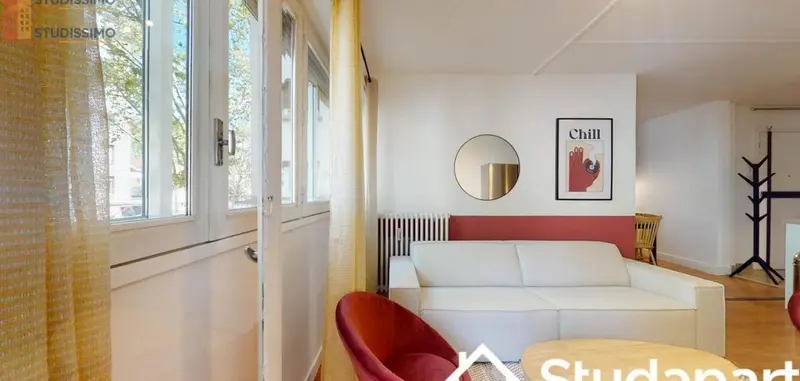 Studio 11m² Lyon 3e - Meublé, lumineux - Photo 2