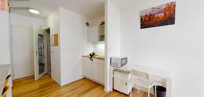 Studio 21m² Lyon 4e - Meublé, 4e étage - Photo 8