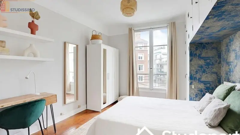 Studio meublé 9m² Paris 15e - Calme, lumineux - Photo 1