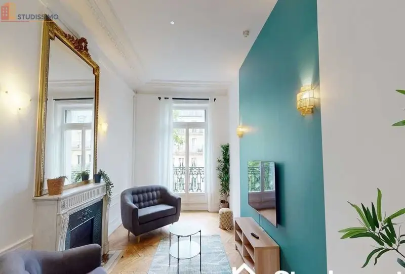 Studio meublé 11m² Paris 17e - Calme, 4e étage - Photo 2
