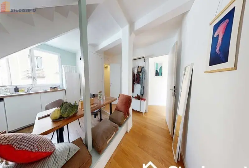 Studio meublé 10m² Paris 19e - Meublé, 3e étage - Photo 1