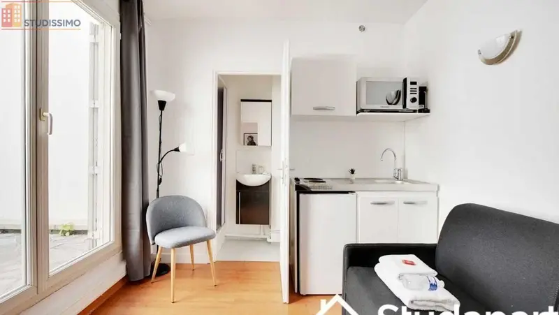 Studio meublé 15m² Paris 15e - Meublé, DPE A - Photo 7