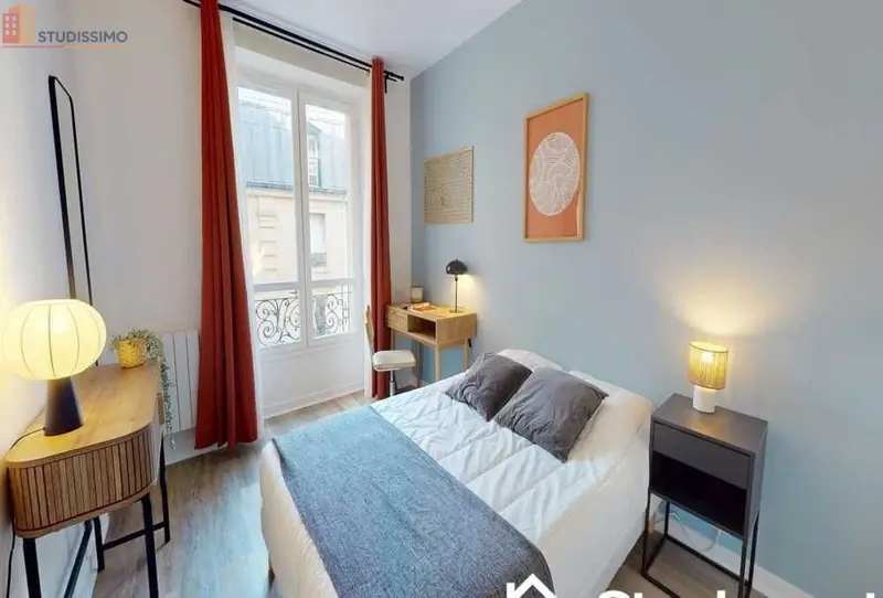 Studio meublé 11m² Paris 1er - Calme, 4e étage - Photo 3