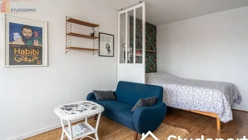 Studio meublé 27m² Paris 20e - Étage élevé, lumineux - Photo 4