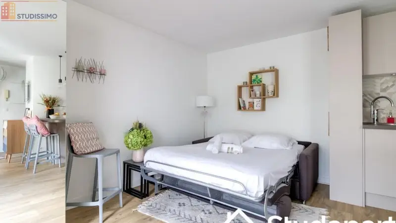 Studio meublé 30m² Paris 17e - Lumineux, 2e étage - Photo 3