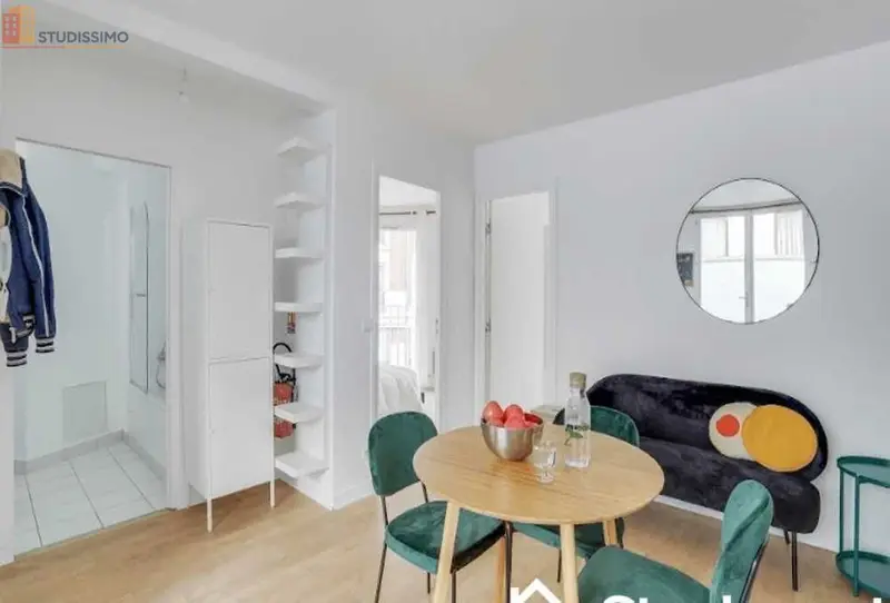 Studio meublé 16m² Paris 19e - Calme, lumineux - Photo 3