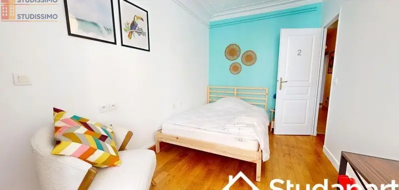 Studio meublé 11m² Paris 10e - Calme, lumineux - Photo 1