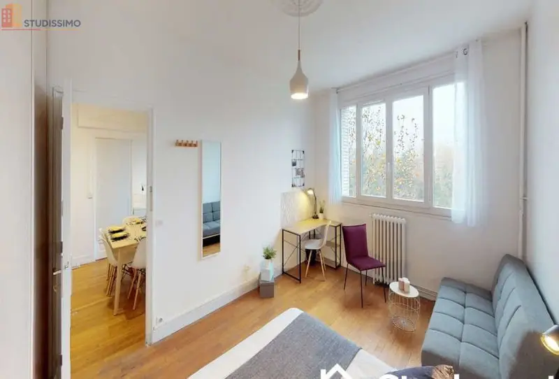 Studio meublé 18m² Paris 17e - 5e étage, lumineux - Photo 6