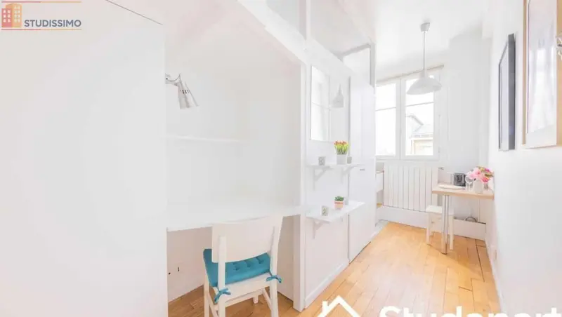 Studio meublé 10m² Paris 16e - Étage élevé, lumineux - Photo 9