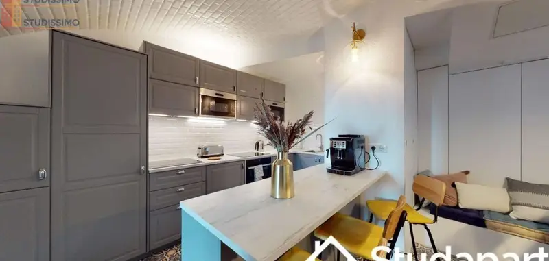 Studio meublé 16m² Paris 18e - Lumineux, calme - Photo 4