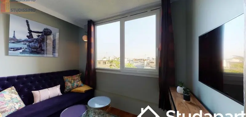 Studio meublé 16m² Paris 18e - Lumineux, calme - Photo 1