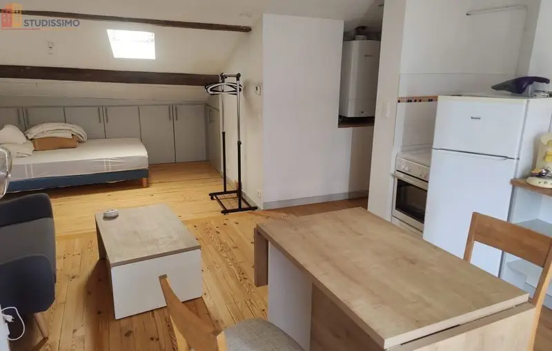 Studio meublé 27m² Lyon 7e - Lumineux, dernier étage - Photo 4