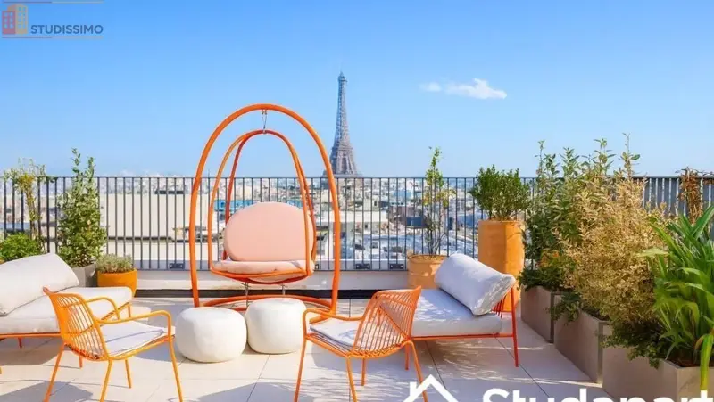 Studio meublé 16m² Paris 15e - Calme, lumineux - Photo 9
