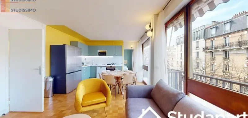 Studio meublé 10m² Paris 13e - Calme, lumineux - Photo 1