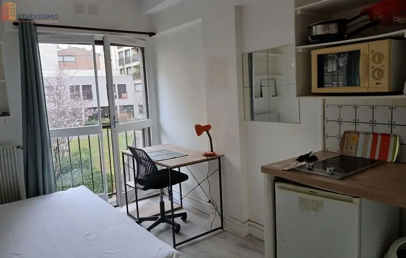Studio meublé 13m² Paris 20e - Proche métro Gambetta - Photo 1
