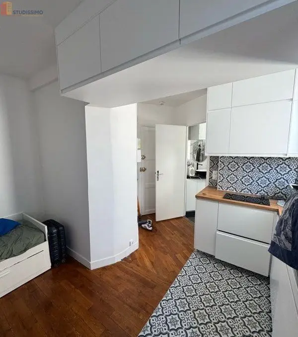 Studio meublé 19m² Paris 16e - 5e étage, lumineux - Photo 1