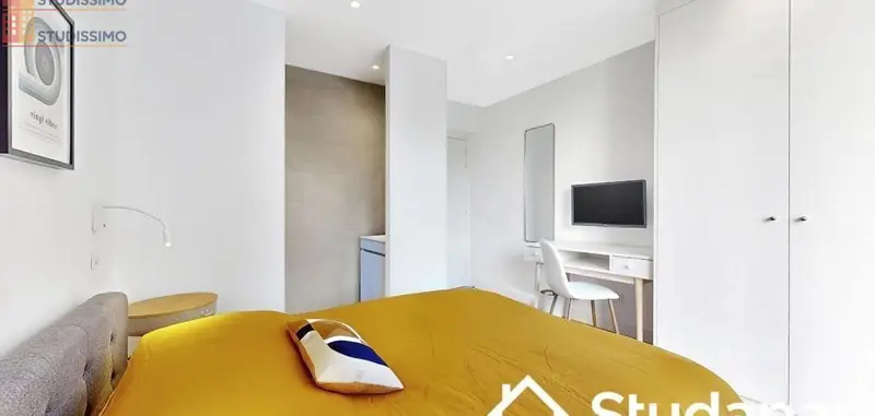Studio meublé 12m² Oullins-Pierre-Bénite - Meublé, DPE A - Photo 1