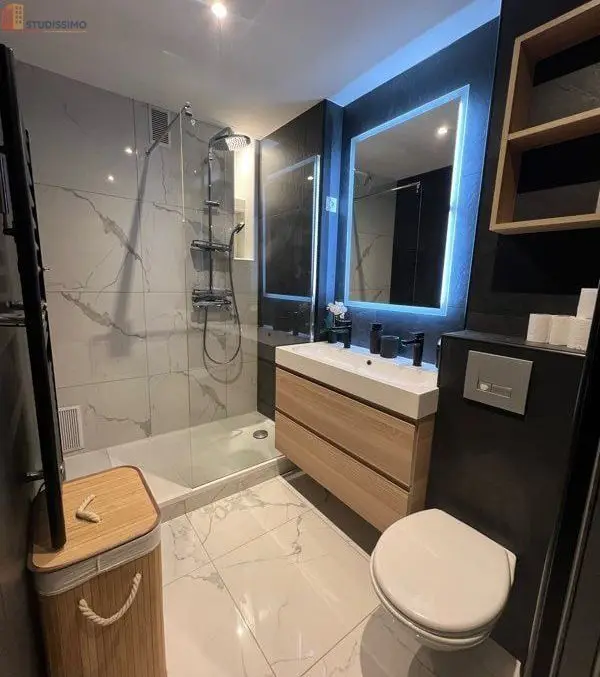 Studio meublé 26m² Paris 11e - Balcon, climatisation - Photo 2
