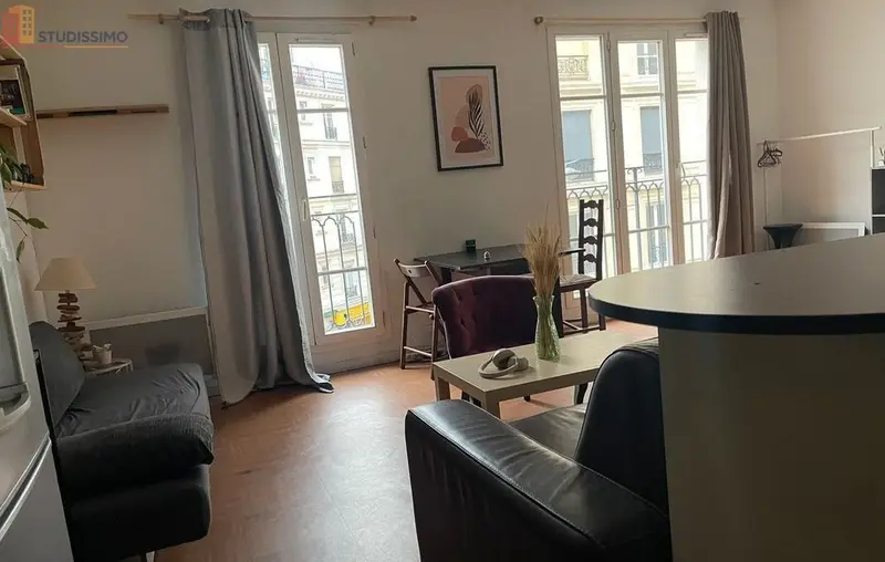 Studio meublé 35m² Paris 18e - Meublé, 3e étage - Photo 3