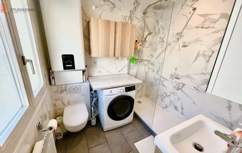 Studio meublé 24m² Paris 17e - Balcon 8m², lumineux - Photo 2